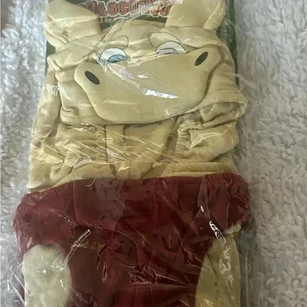 Cartoon Character Dog Costume - Red and Cream